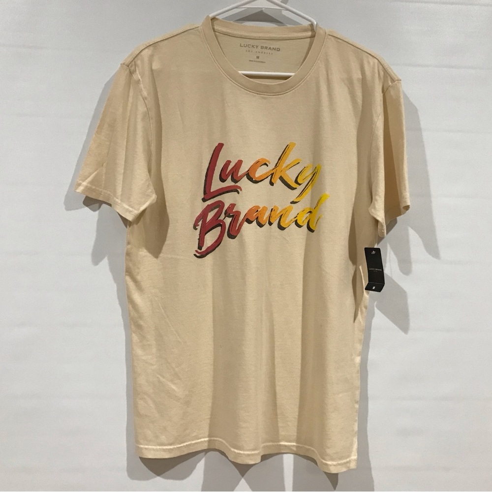 Lucky Brand Yellow Men’s Short Sleeve Shirt
